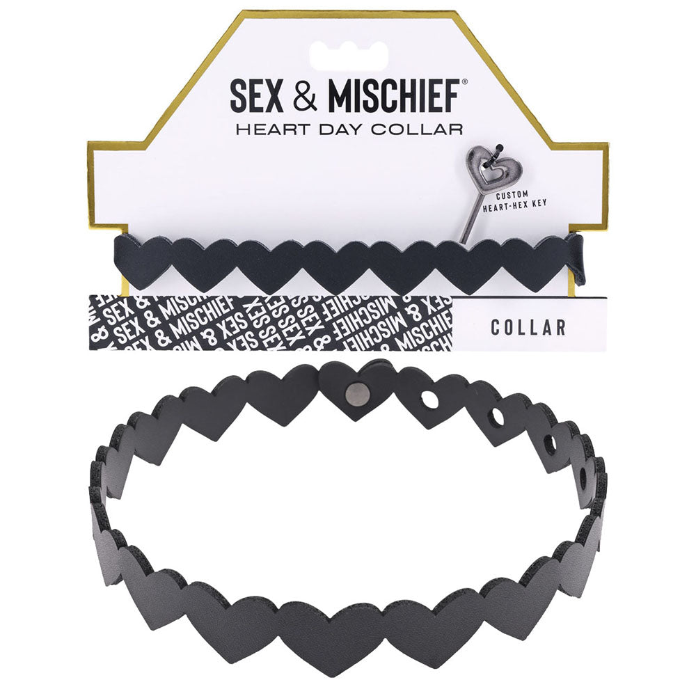 Sex & Mischief Heart Day Collar - Collar
