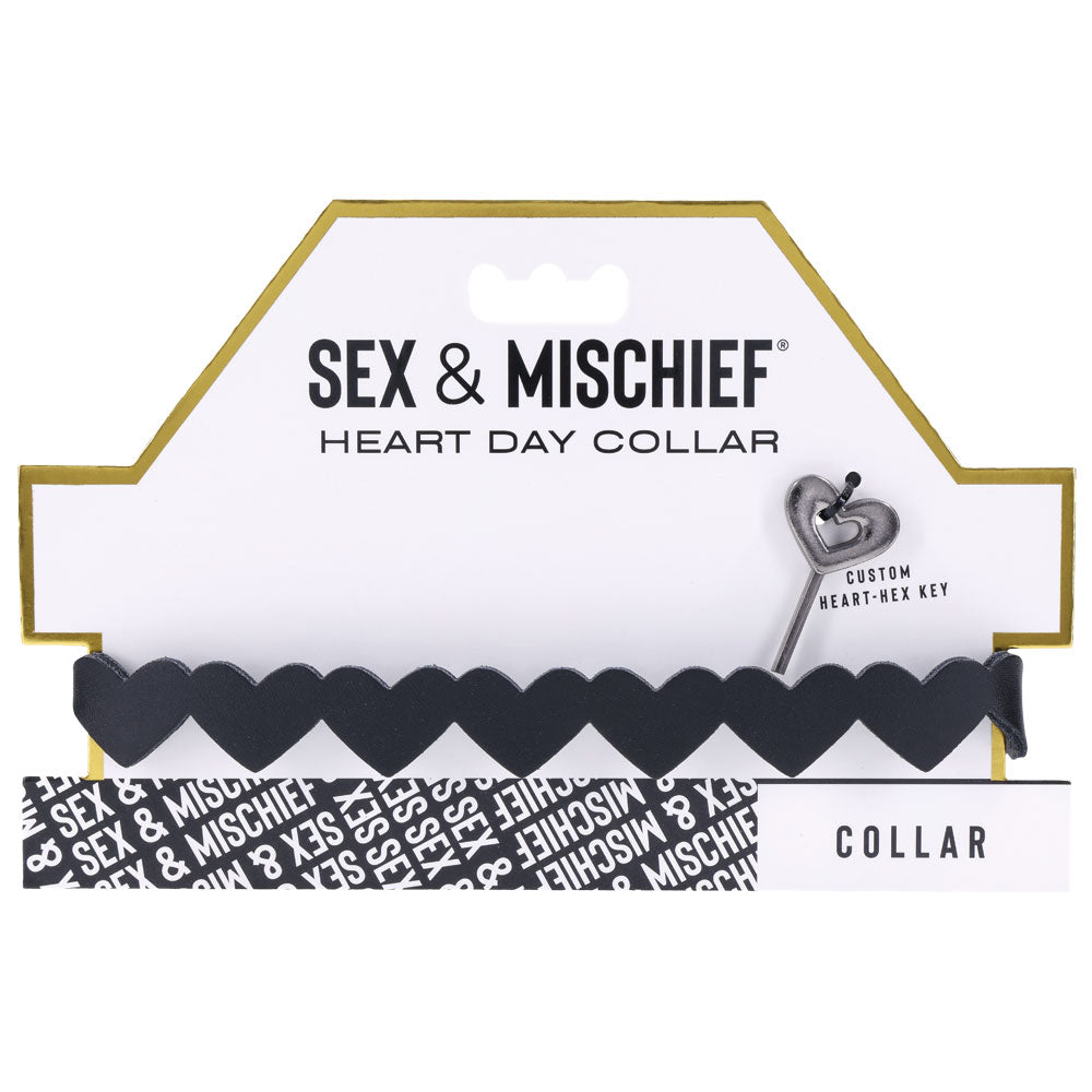 Sex & Mischief Heart Day Collar - Collar