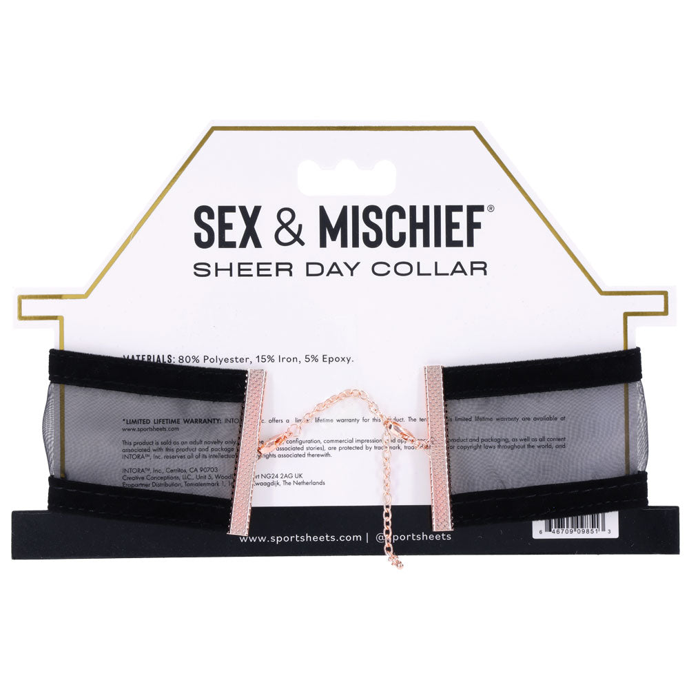 Sex & Mischief Sheer Day Collar - Collar