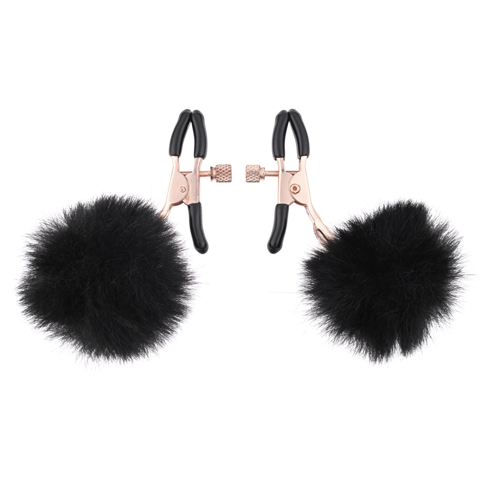 Sex & Mischief Puff Nipple Clamps - /Gold Nipple Clamps - Set of 2