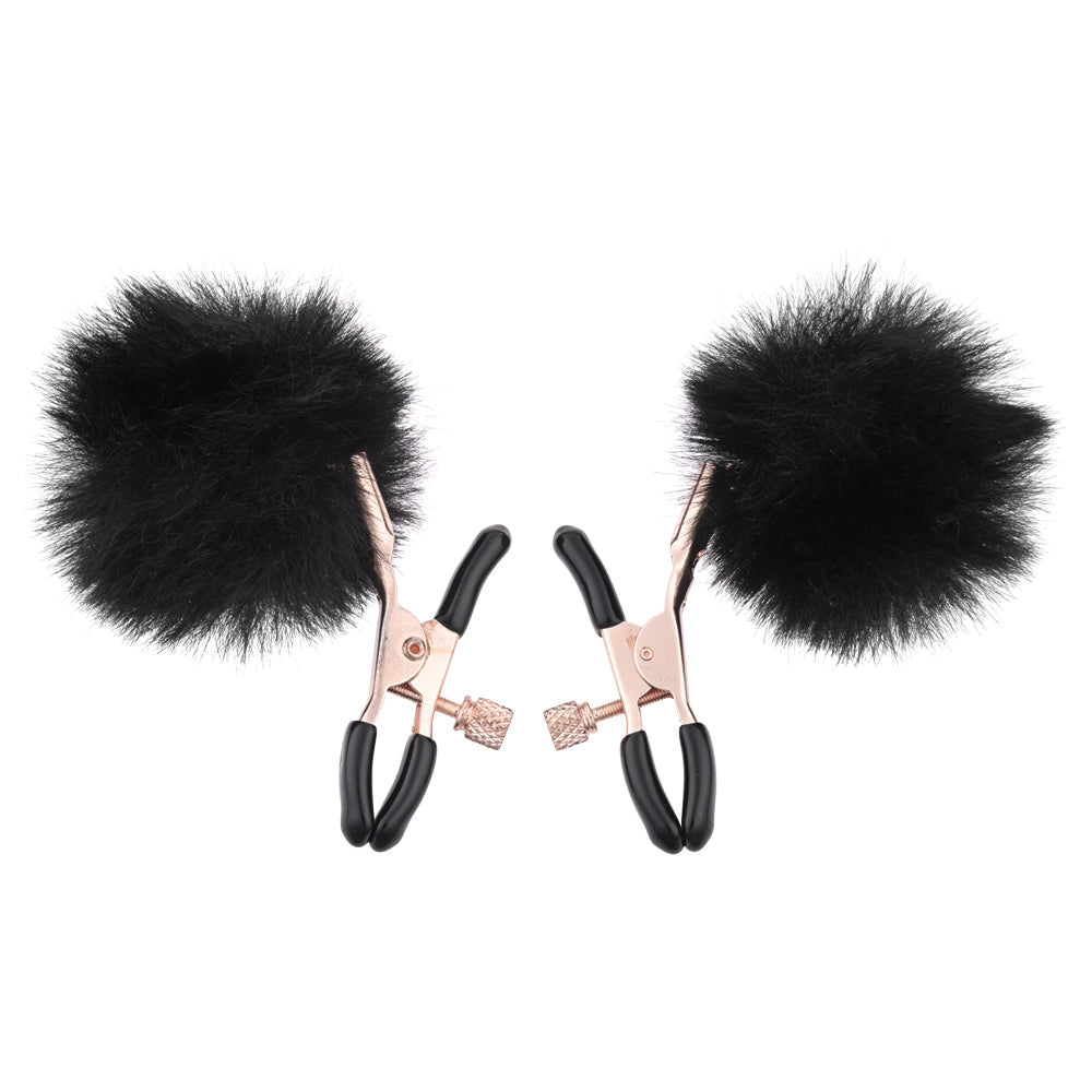 Sex & Mischief Puff Nipple Clamps - /Gold Nipple Clamps - Set of 2
