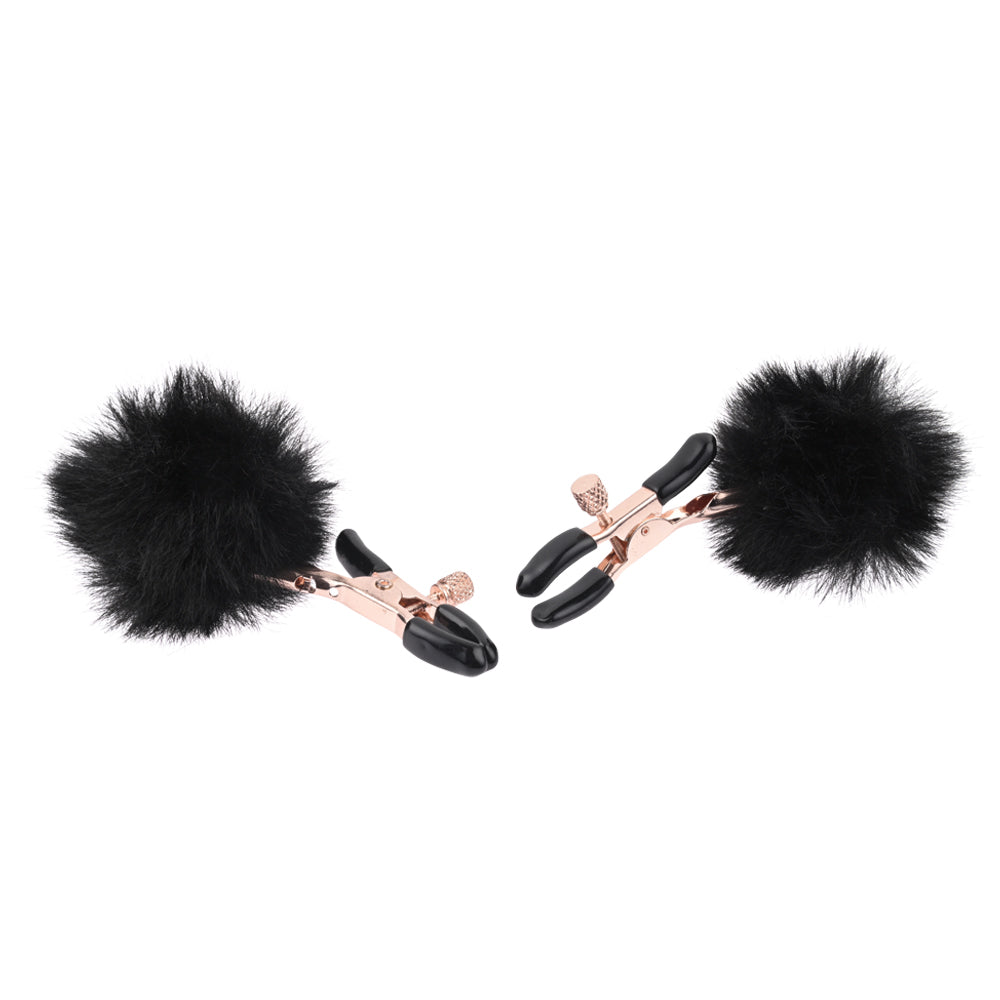 Sex & Mischief Puff Nipple Clamps - /Gold Nipple Clamps - Set of 2
