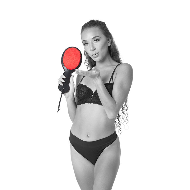Sex & Mischief Amor Paddle - /Black Spanking Paddle