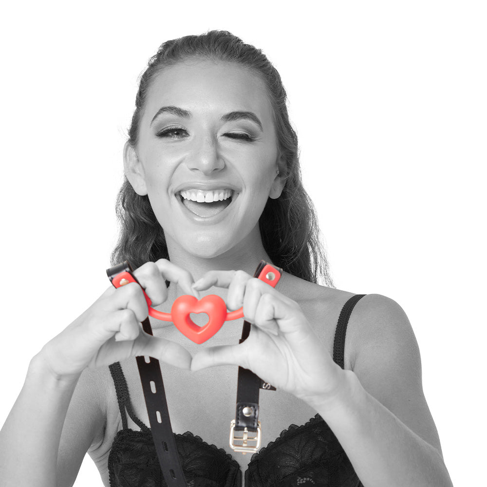 Sex & Mischief Amor Ball Gag - /Black Mouth Restraint