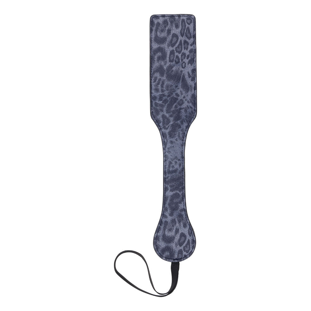 Sex & Mischief Cougar Studded Paddle - Navy Paddle with Gold Studs
