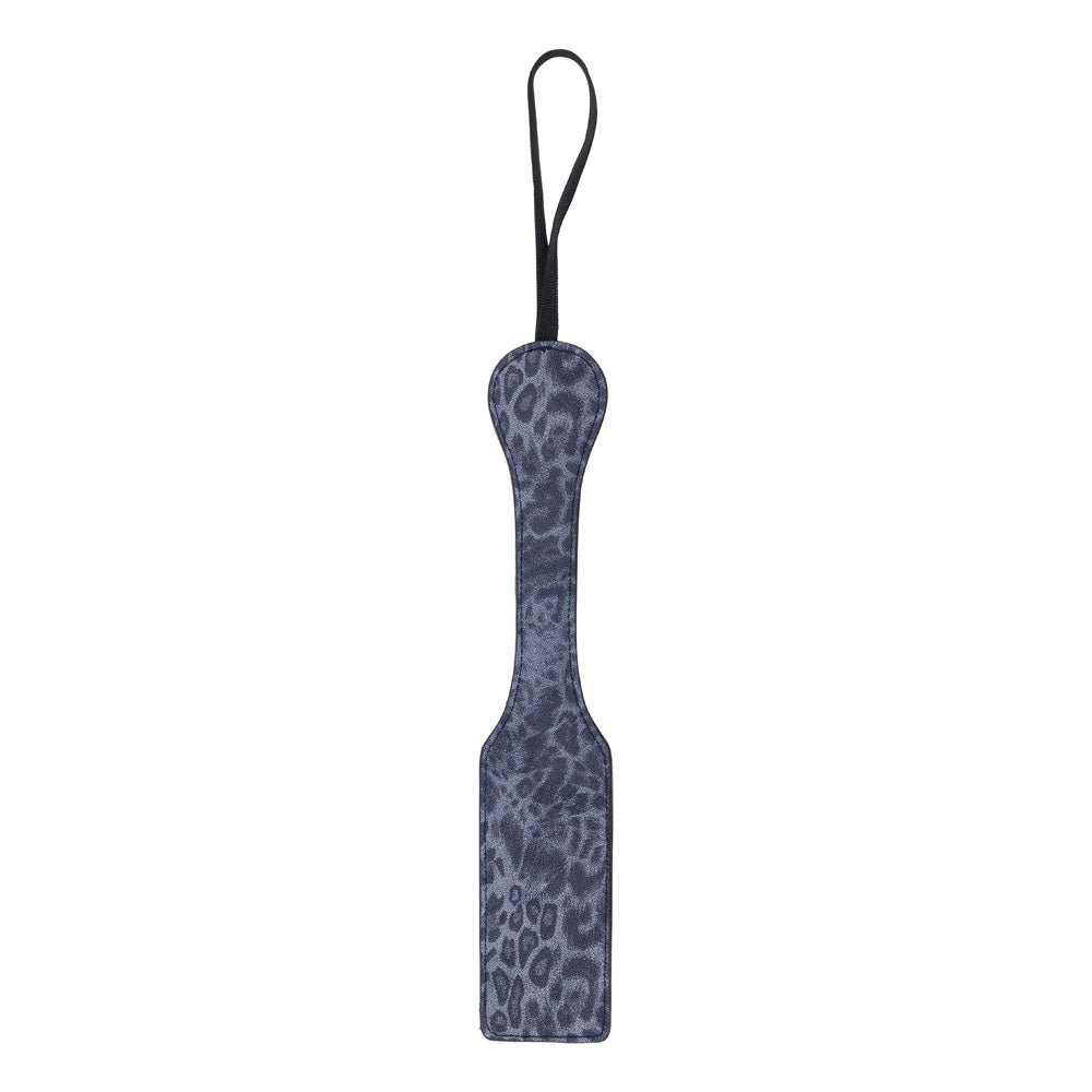 Sex & Mischief Cougar Studded Paddle - Navy Paddle with Gold Studs