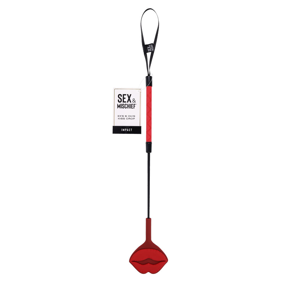 S&M Exs & Ohs Kiss Crop - Silicone Tipped Crop Whip