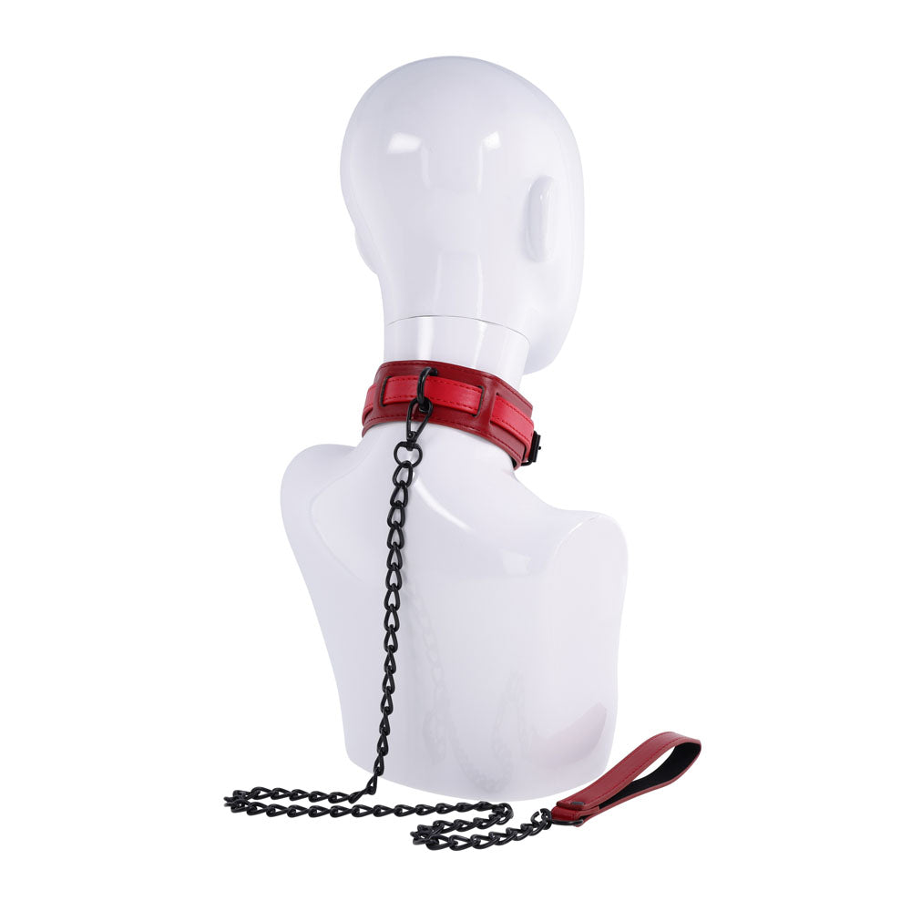 S&M Exs & Ohs Collar and Leash - Neck Restraint