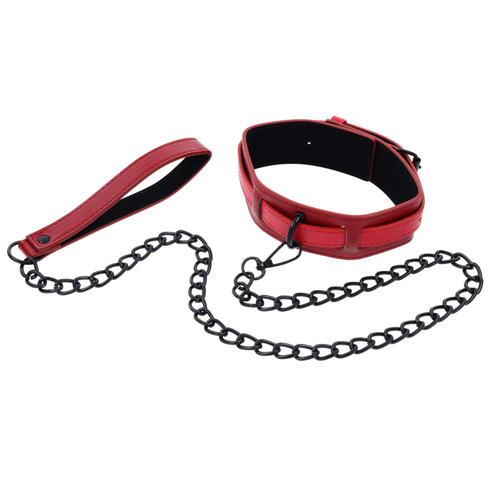 S&M Exs & Ohs Collar and Leash - Neck Restraint