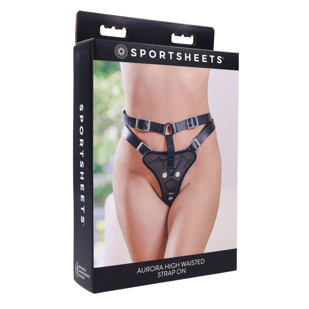 SPORTSHEETS Aurora High Waisted Strap On - Adjustable Strap-On Harness (No Probe Included)