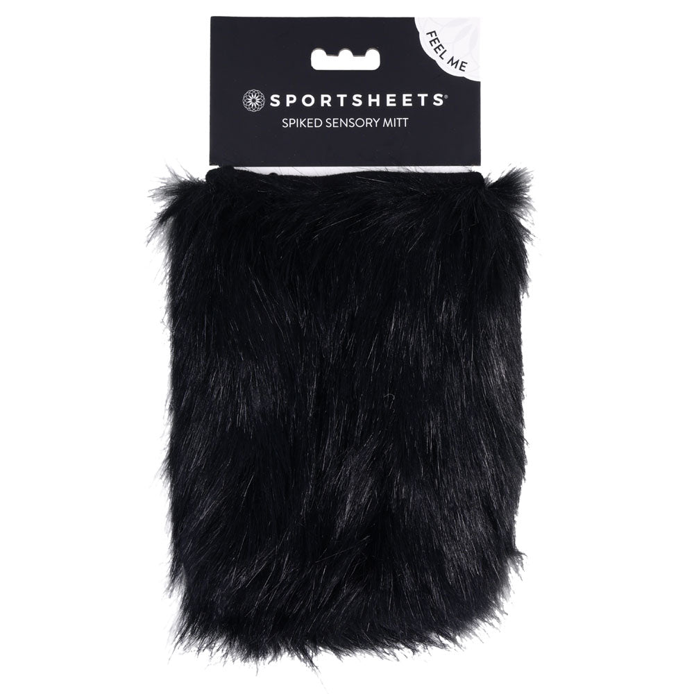 SPORTSHEETS Spiked Sensory Mitt - Furry Mitt with Spikes