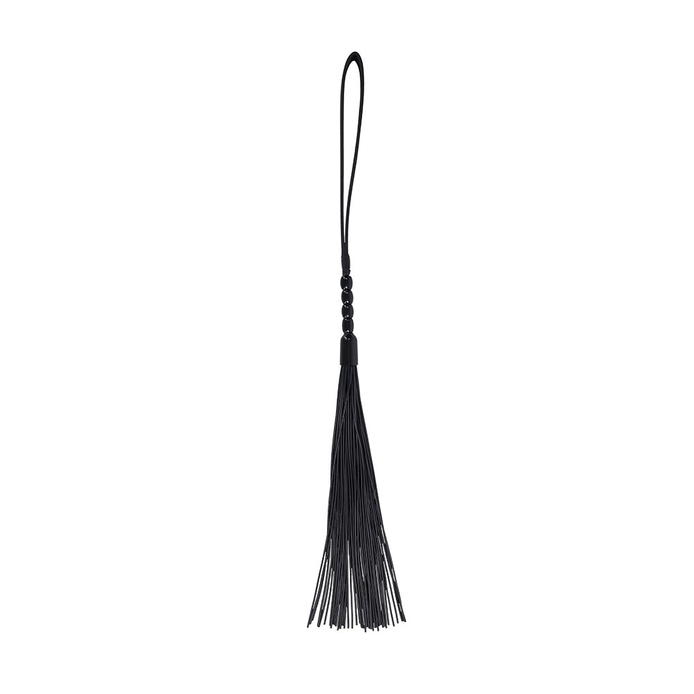 Sex & Mischief Noir Whip - 40 cm Rubber Whip