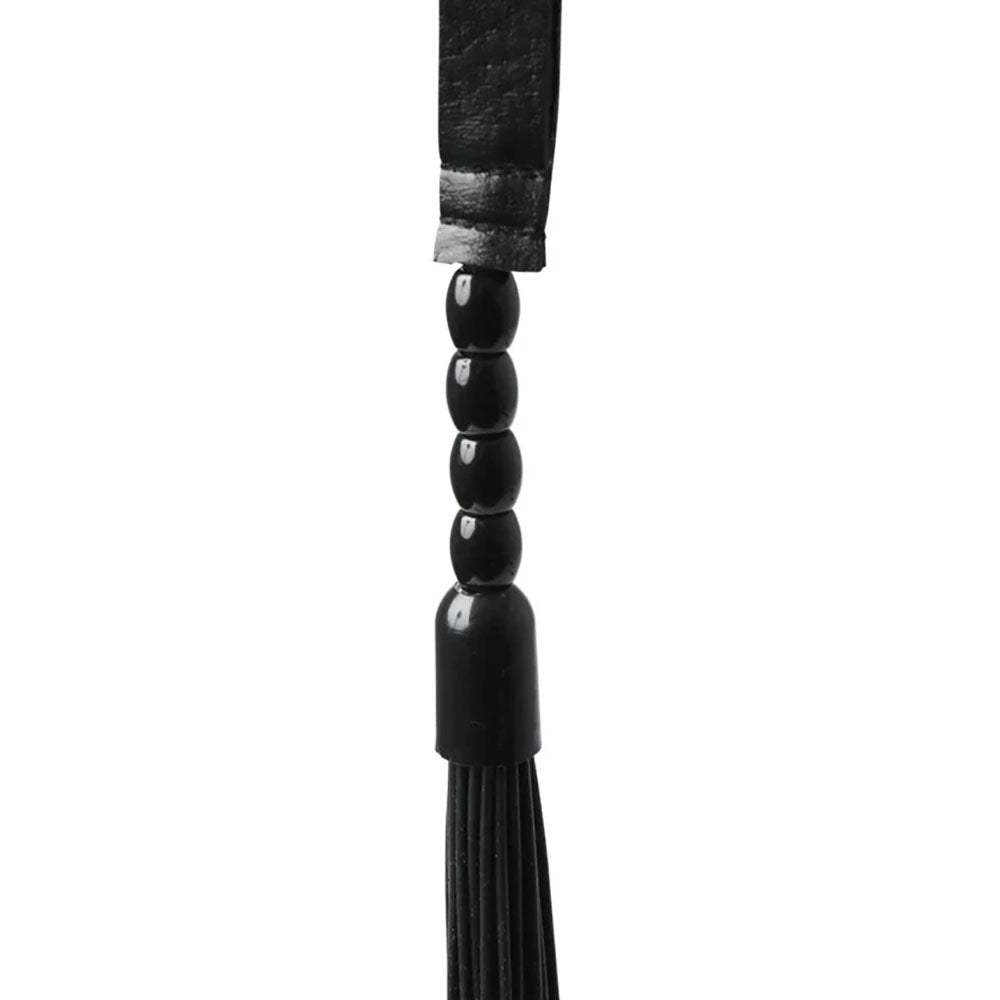 Sex & Mischief Noir Whip - 40 cm Rubber Whip