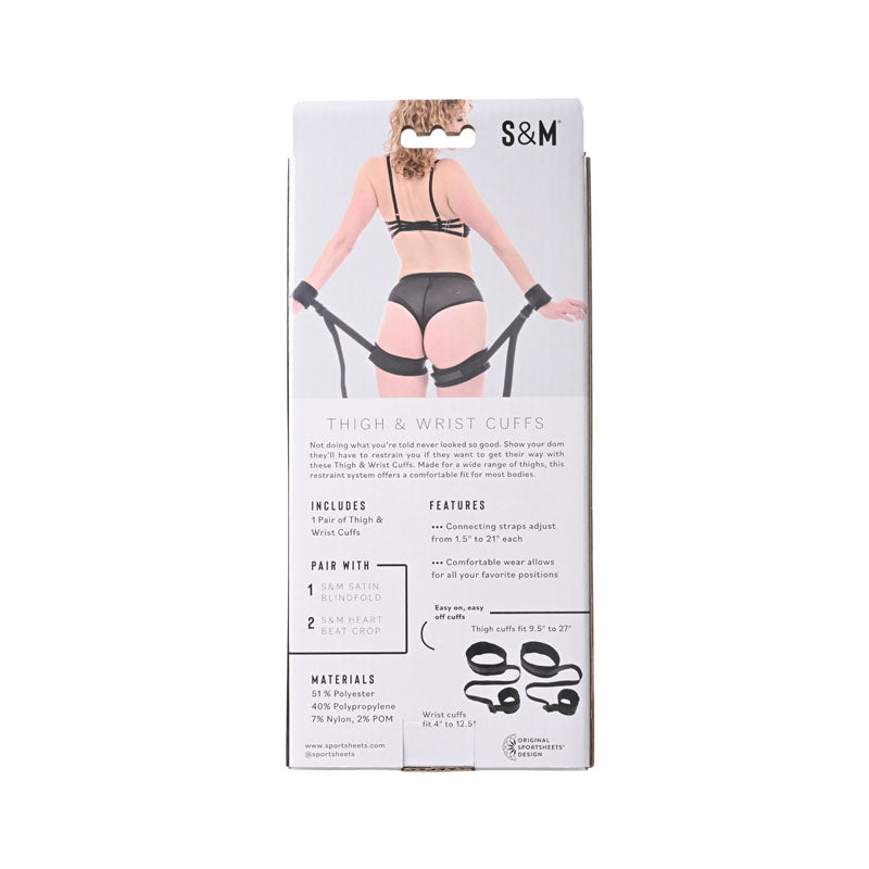 Sex & Mischief Thigh & Wrist Cuffs - Restraints