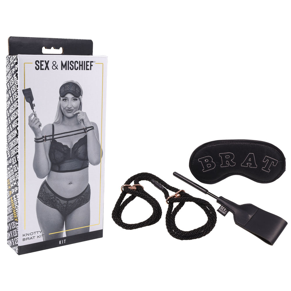 Sex & Mischief Knotty Brat Kit - Bondage Kit - 3 Piece Set