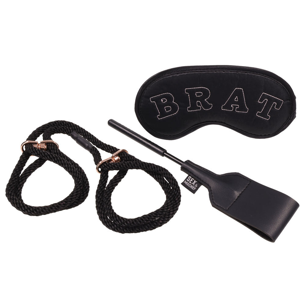 Sex & Mischief Knotty Brat Kit - Bondage Kit - 3 Piece Set