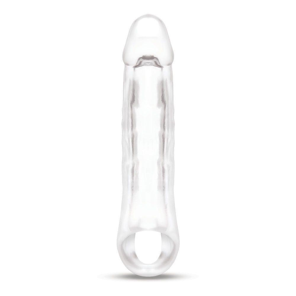 Size Up 2 Inch See-Thru Penis Extender with Ball Loop - 5 cm (2'') Penis Extension Sleeve
