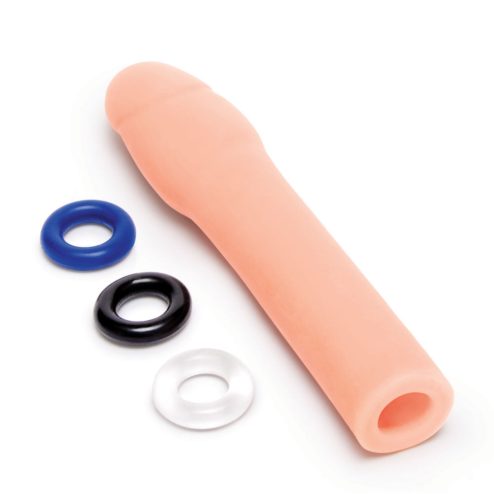 Size Up Realistic 2 Inch Penis Extender - 5 cm (2'') Penis Extension Sleeve