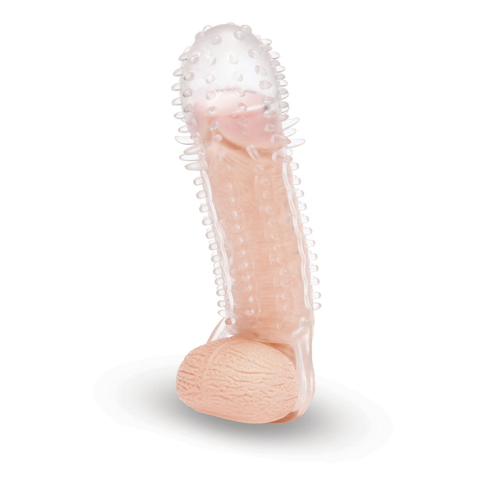 Size Up 1.5 Inch See-Thru Stretch Penis Extender - 3.8 cm (1.5'') Penis Extension Sleeve