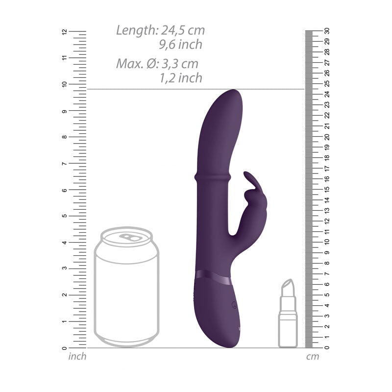 Vive Halo - 24.5 cm USB Rechargeable Rabbit Vibrator