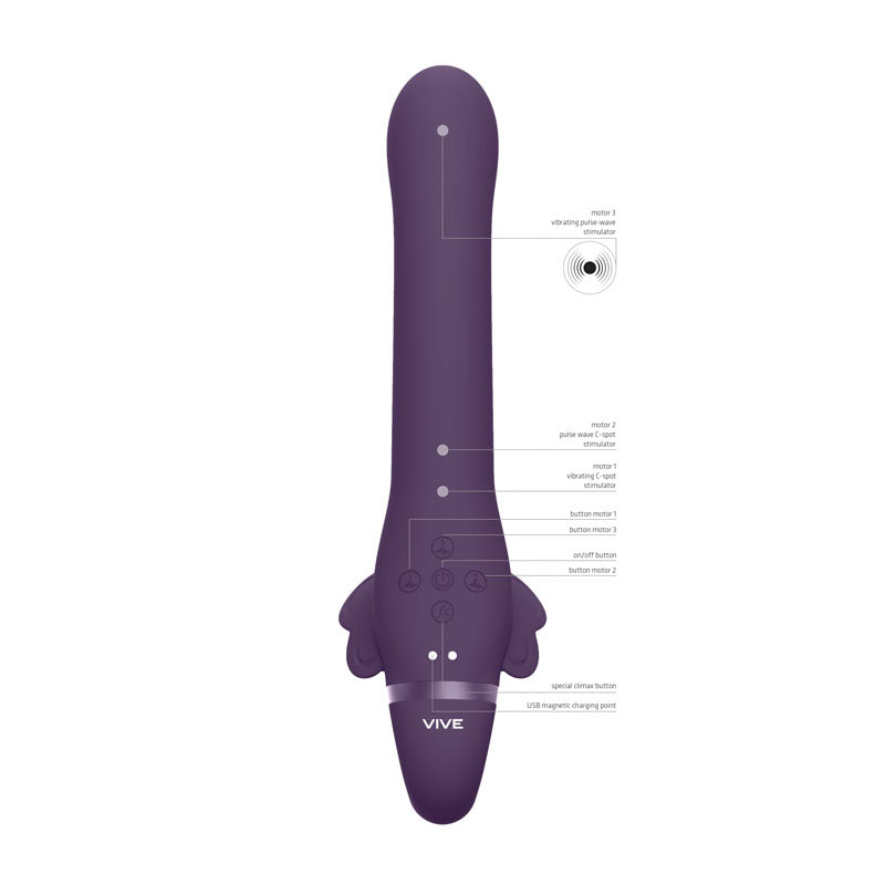 Vive SATU - 23 cm USB Rechargeable Strapless Strap-On