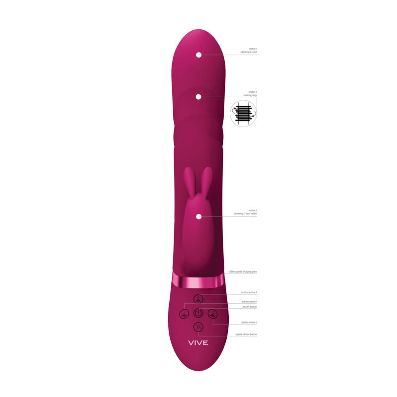 VIVE Nari - - 24.1 cm USB Rechargeable Rabbit Vibrator