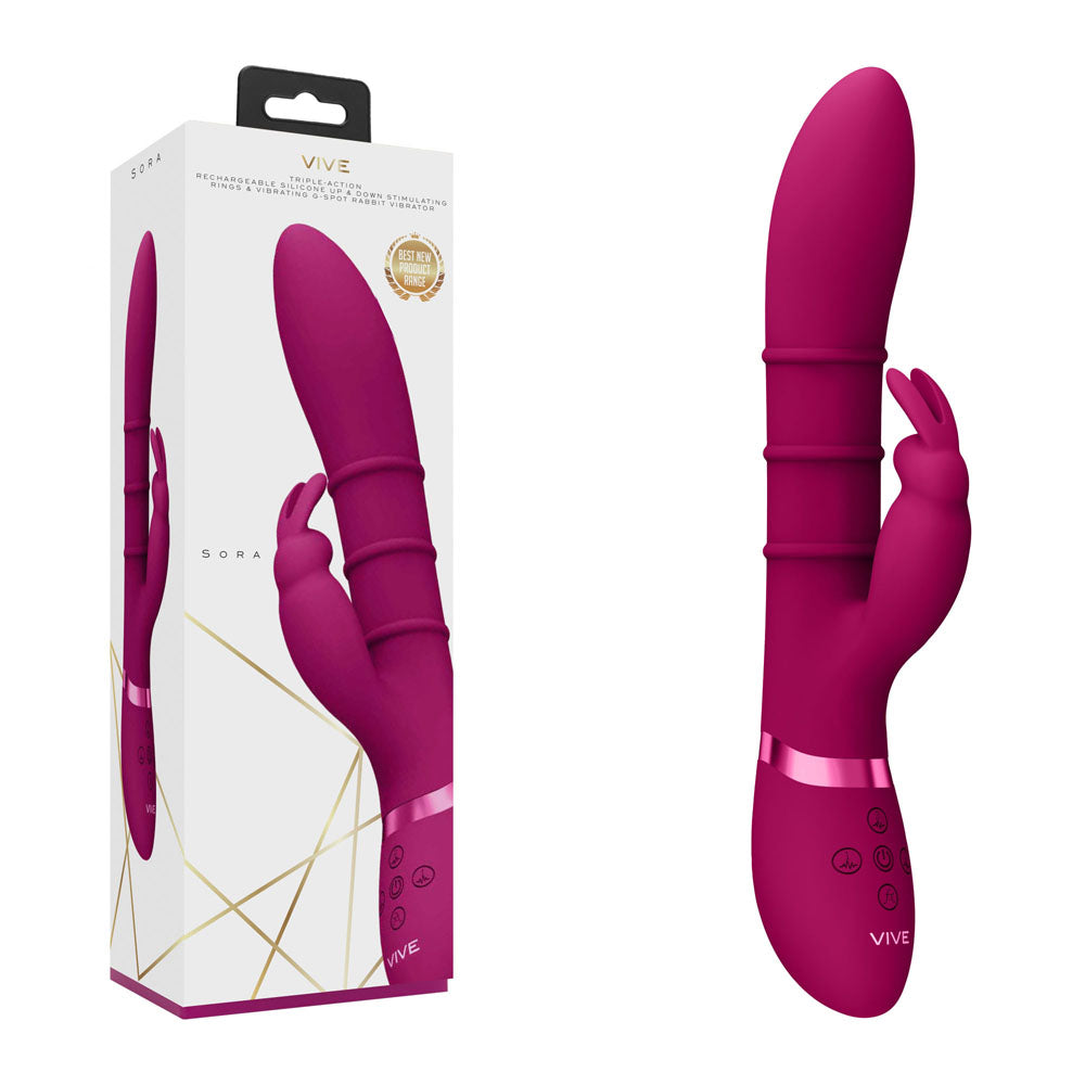 VIVE Sora - - 24.2 cm USB Rechargeable Rabbit Vibrator