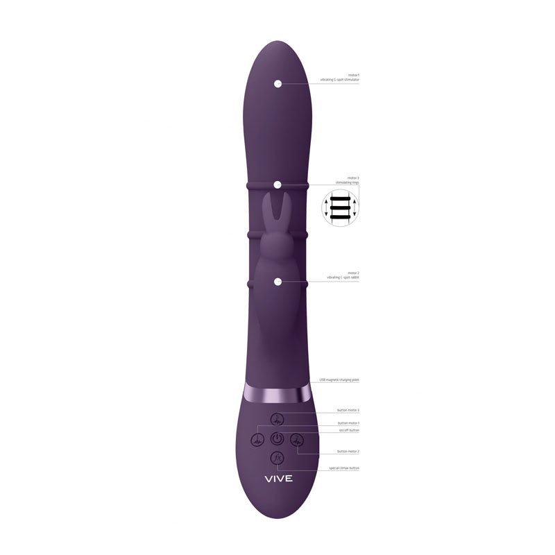 VIVE Sora - - 24.2 cm USB Rechargeable Rabbit Vibrator