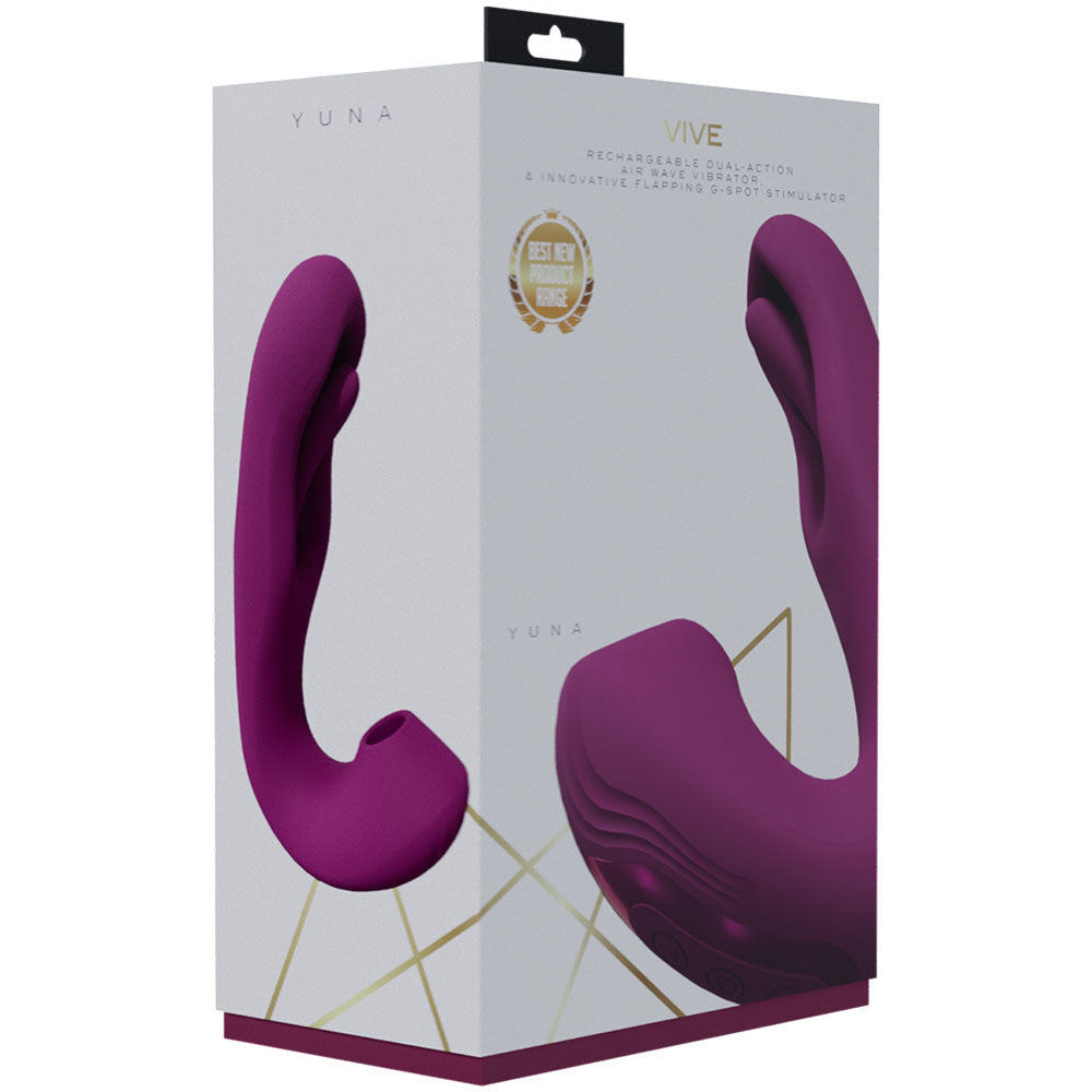 VIVE Yuna - - USB Rechargeable Flapping Vibrator with Air Pulsation