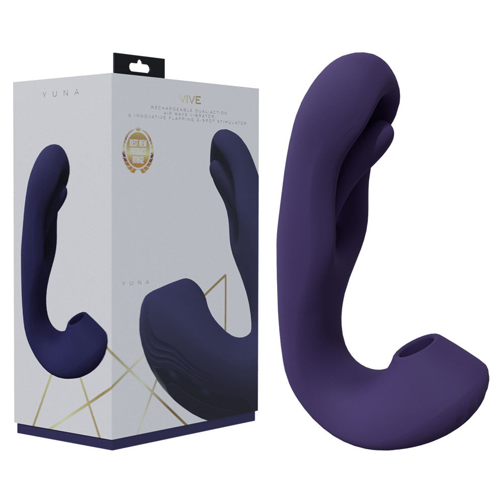 VIVE Yuna - - USB Rechargeable Flapping Vibrator with Air Pulsation