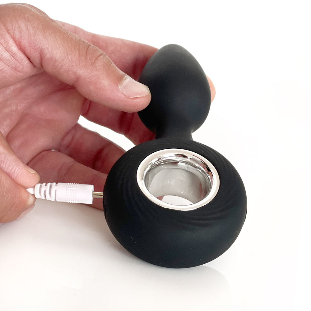 VERS Rechargeable Silicone Plug Vibe - 12.5 cm USB Rechargeable Vibrating Butt Plug