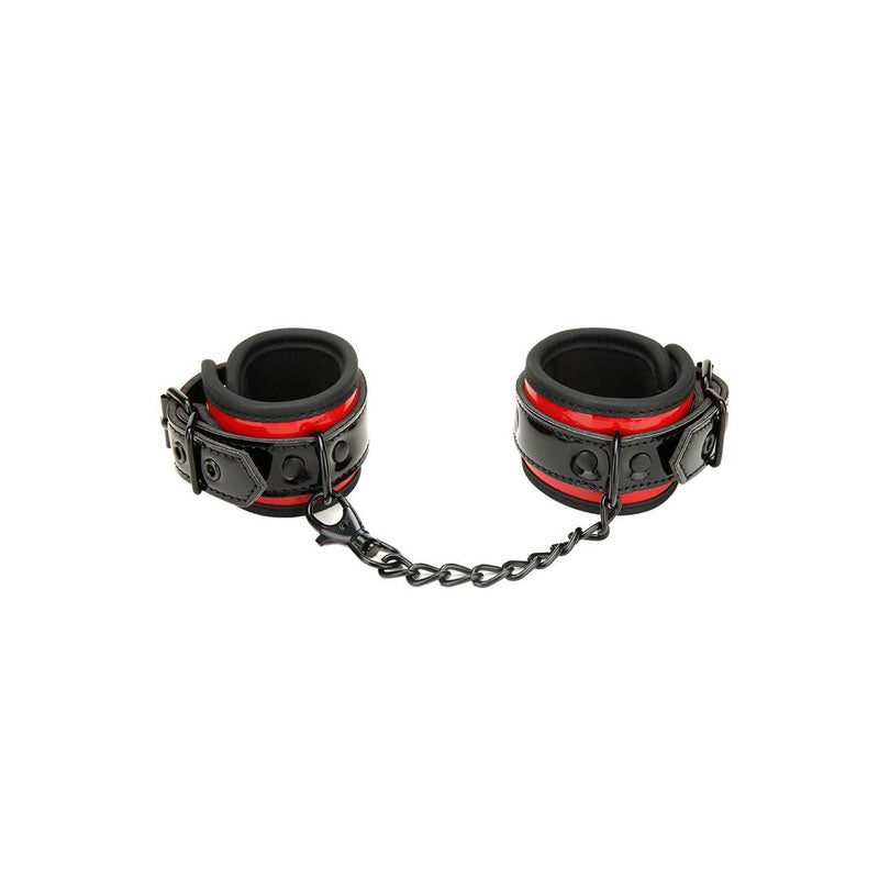 WhipSmart Heartbreaker Deluxe Buckle Love Cuffs - /Red Restraints