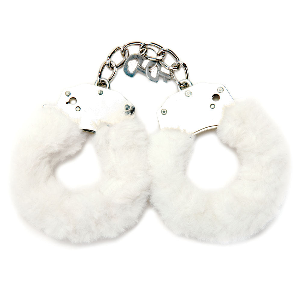 WhipSmart Classic Furry Cuffs - - Furry Restraints with Bonus Eye Mask