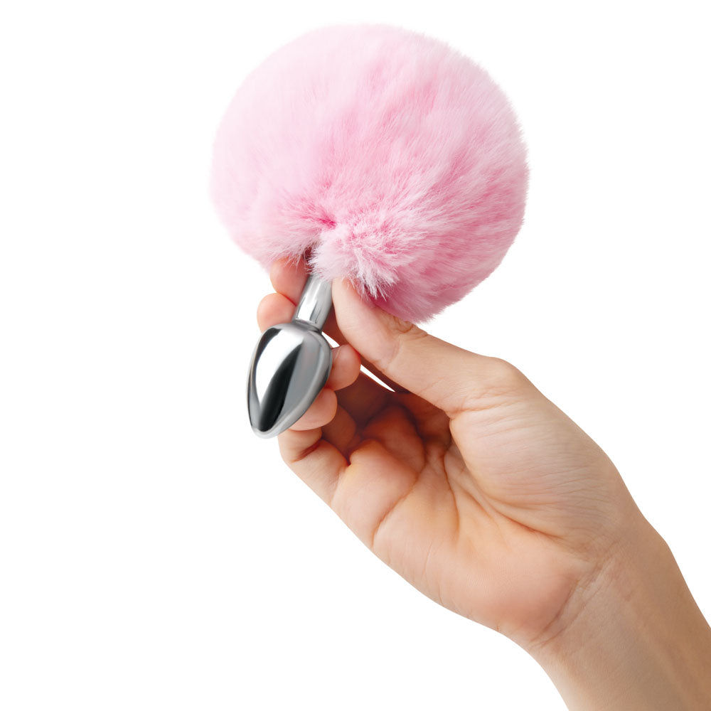 WhipSmart Furry Tales Bunny Tail - Metal 6.3 cm Butt Plug with Bunny Tail