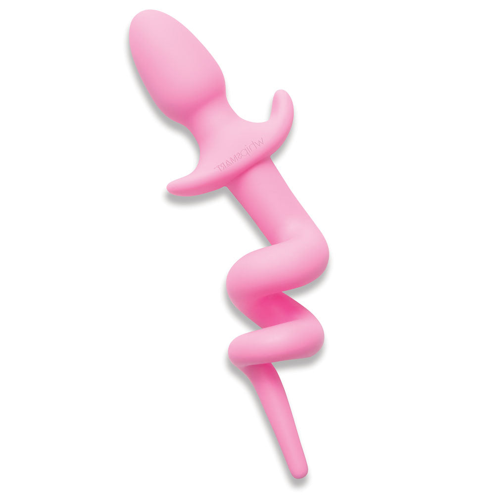 WhipSmart Furry Tales 3.5 Inch Silicone Piggy Tail Butt Plug - 8.9 cm Butt Plug with Pig Tail