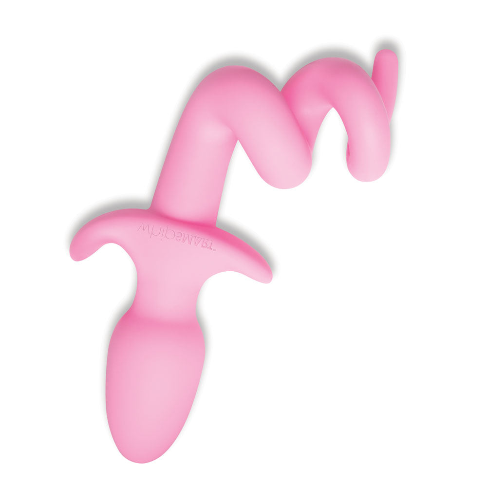 WhipSmart Furry Tales 3.5 Inch Silicone Piggy Tail Butt Plug - 8.9 cm Butt Plug with Pig Tail
