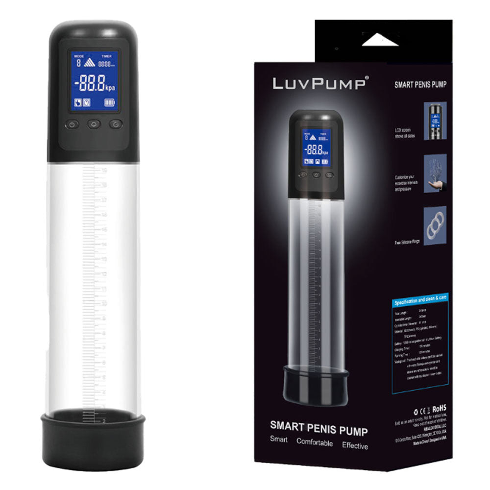 LuvPump Smart Penis Pump - USB Rechargeable Automatic Penis Pump