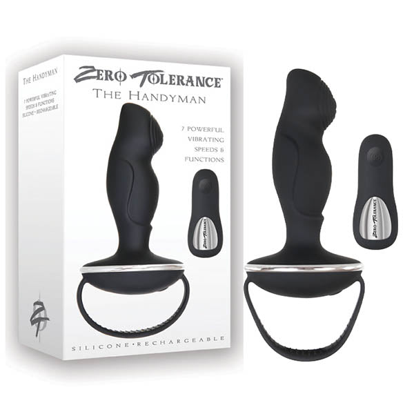 Zero Tolerance The Handyman - USB Rechargeable Vibrating Anal Plug with Remote