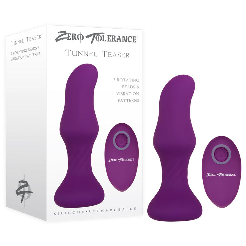 Zero Tolerance Tunnel Teaser - 13.9 cm USB Rechargeable Butt Plug with Wireless Remote