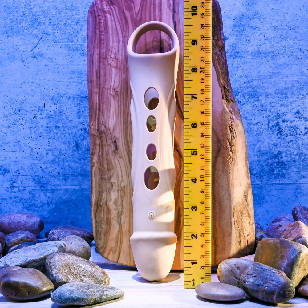 Zero Tolerance BIG BOY EXTENDER - Light - USB Rechargeable Vibrating Penis Extension Sleeve