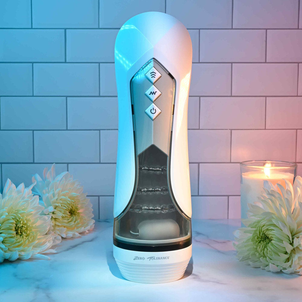 Zero Tolerance STROKING BUDDY - USB Rechargeable Vibrating & Thrusting Stroker