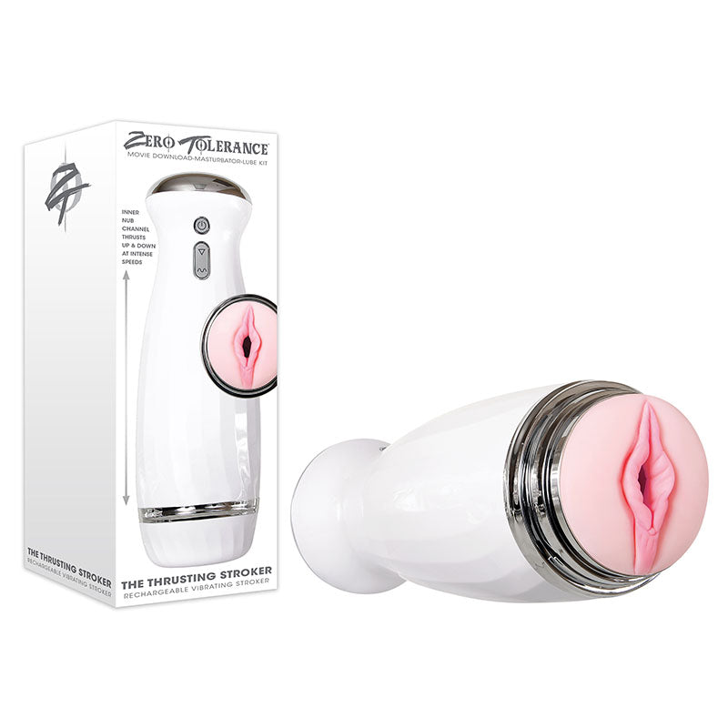 Zero Tolerance The Thrusting Stroker - USB Rechargeable Thrusting Masturbator