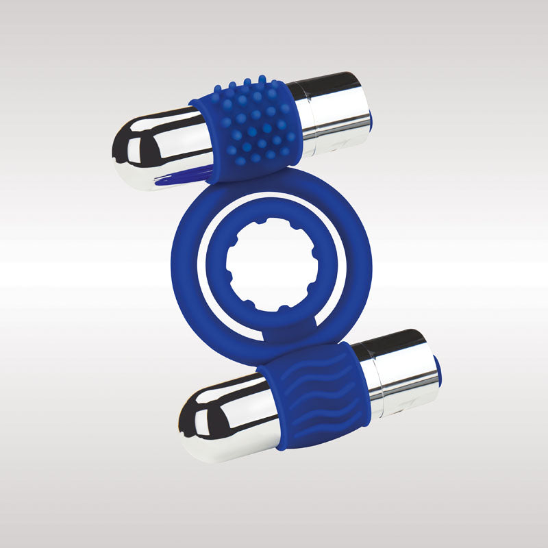 Zolo Rechargeable Duo Vibrating C-Ring - USB Rechargeable Dual Vibrating Cock Ring