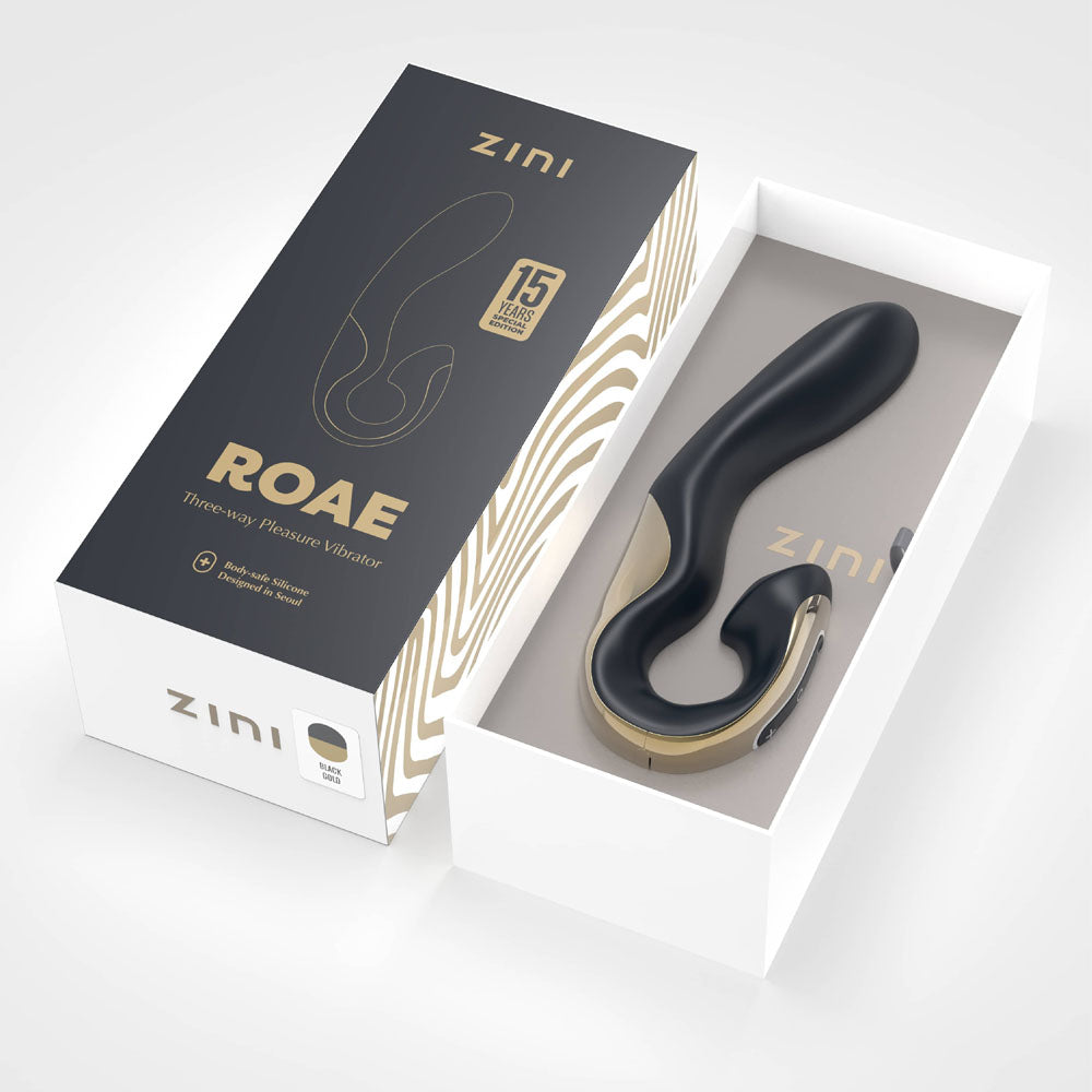 Zini Roae Special Edition - /Gold - /Gold 19.5 cm USB Rechargeable Vibrator