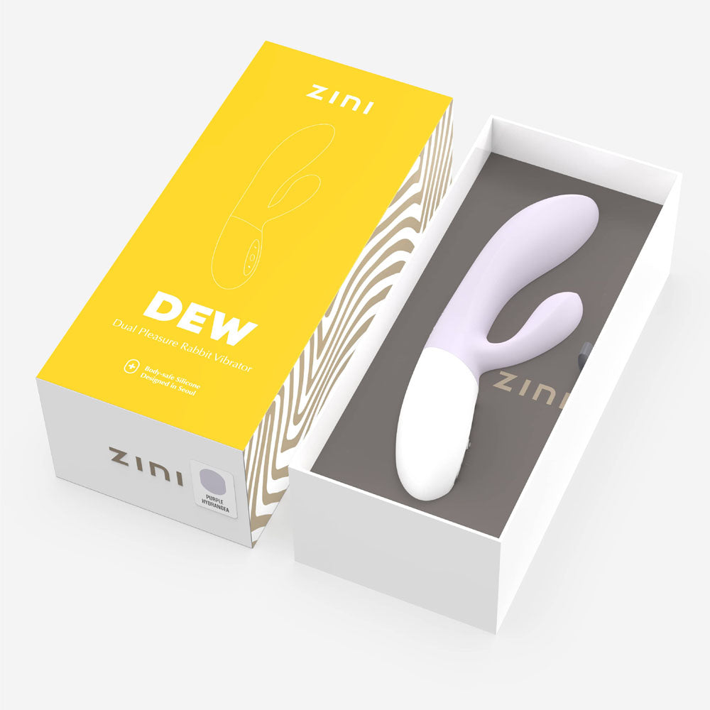 Zini Dew - Hydrangea 20 cm USB Rechargeable Rabbit Vibrator