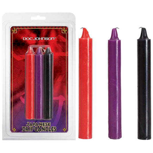 Japanese Drip Candles -  - Multi- 3-Pack