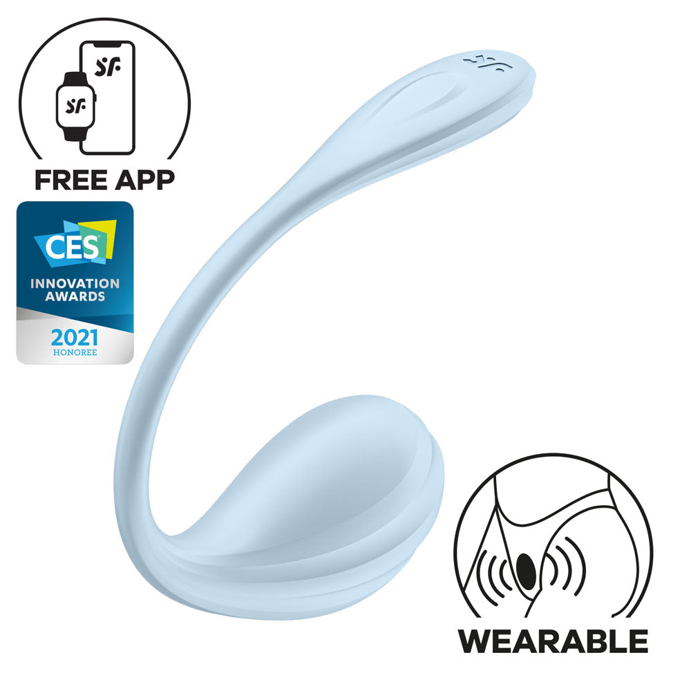 Satisfyer Smooth Petal - Light  - Light  USB Rechargeable Wearable Stimulator with App Control