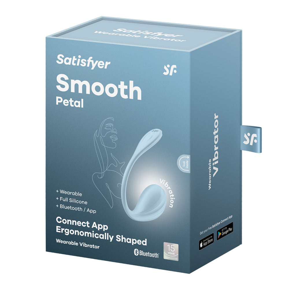 Satisfyer Smooth Petal - Light  - Light  USB Rechargeable Wearable Stimulator with App Control