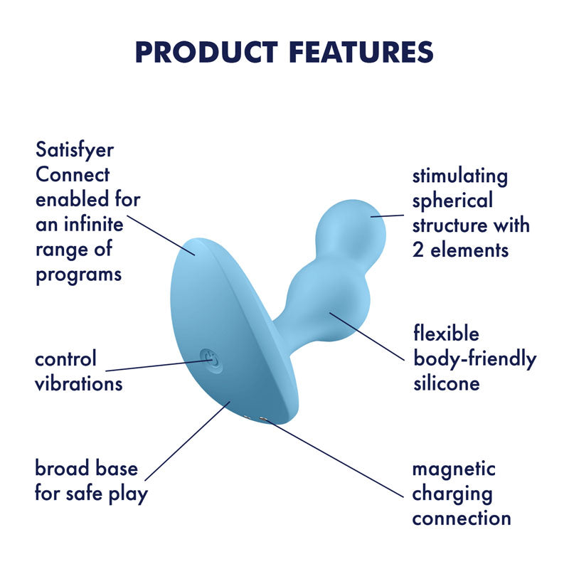 Satisfyer Deep Diver - Light  Vibrating Butt Plug with App Control