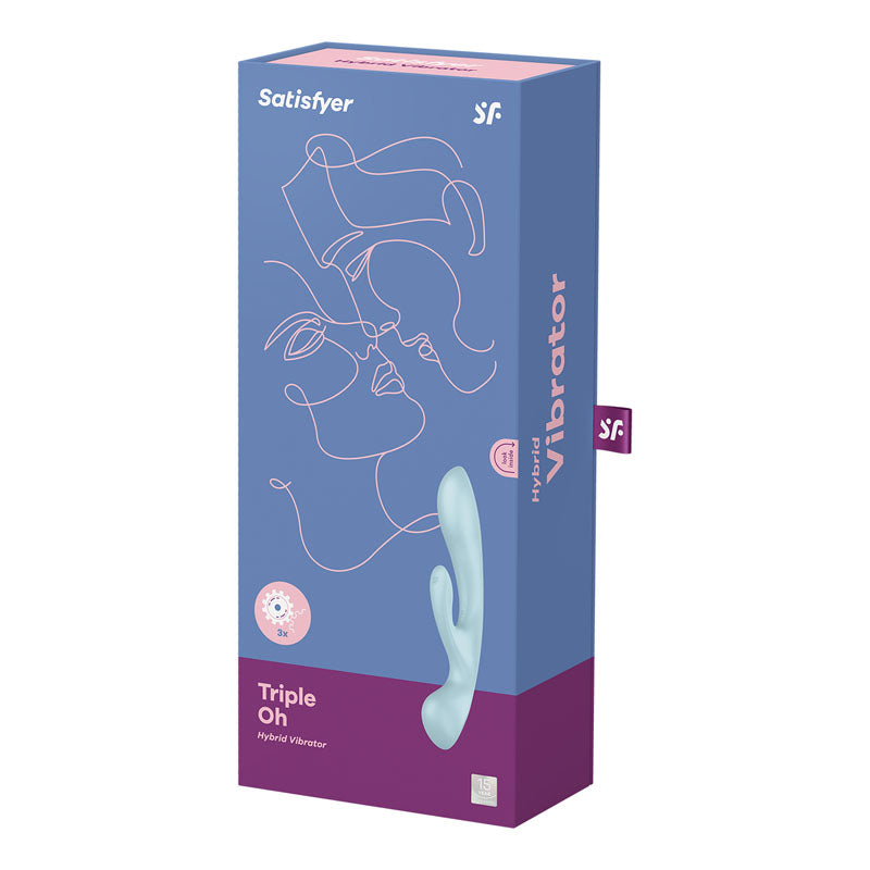 Satisfyer Triple Oh - Light  USB Rechargeable Rabbit Vibrator